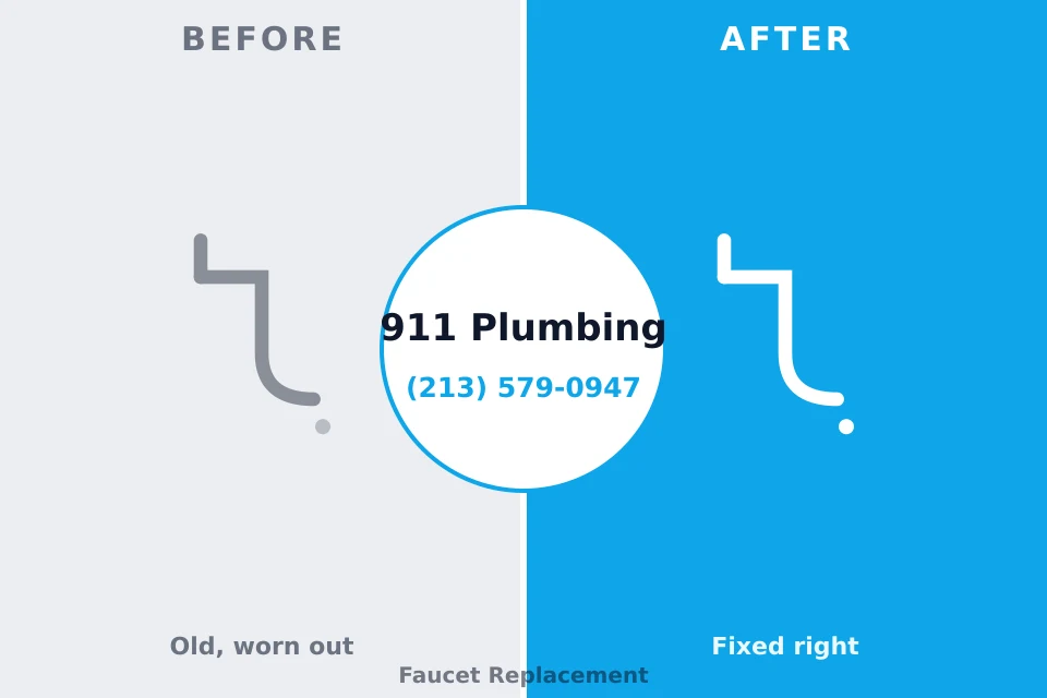 Before and after: plumbing repair Hueytown, AL